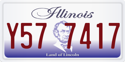 IL license plate Y577417