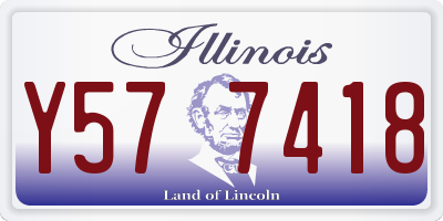 IL license plate Y577418