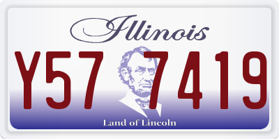 IL license plate Y577419