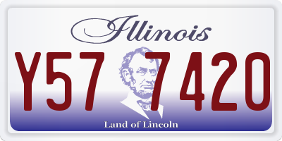 IL license plate Y577420