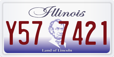 IL license plate Y577421