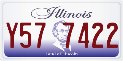 IL license plate Y577422
