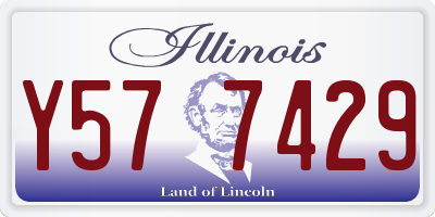 IL license plate Y577429