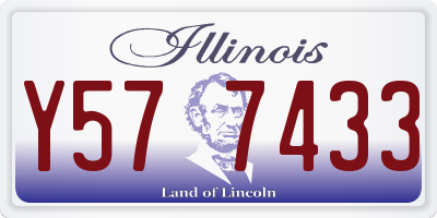 IL license plate Y577433