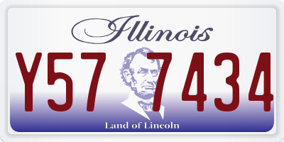 IL license plate Y577434