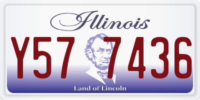 IL license plate Y577436