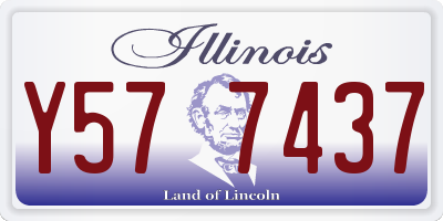 IL license plate Y577437
