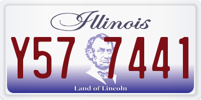 IL license plate Y577441