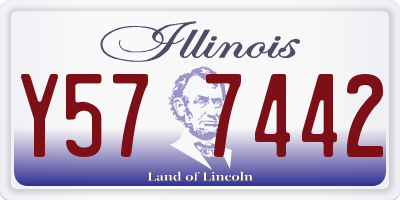 IL license plate Y577442