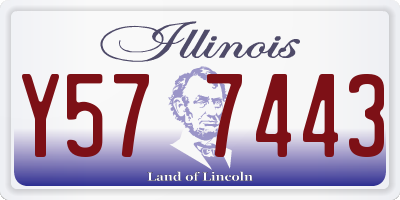 IL license plate Y577443