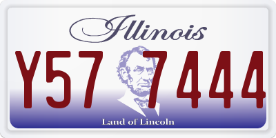 IL license plate Y577444