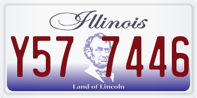IL license plate Y577446