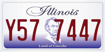 IL license plate Y577447