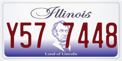 IL license plate Y577448