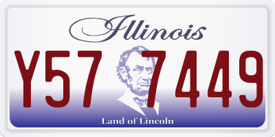 IL license plate Y577449