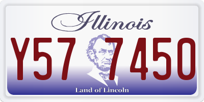 IL license plate Y577450