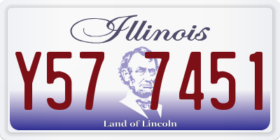 IL license plate Y577451
