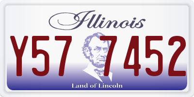 IL license plate Y577452