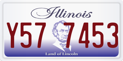 IL license plate Y577453