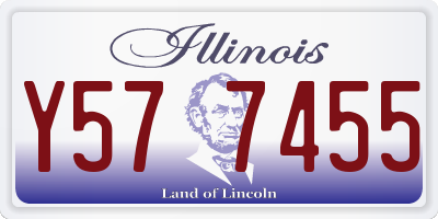 IL license plate Y577455