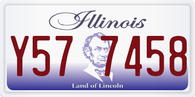 IL license plate Y577458