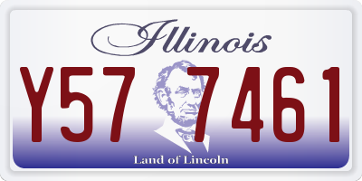 IL license plate Y577461