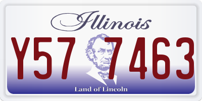 IL license plate Y577463