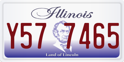 IL license plate Y577465