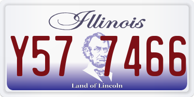 IL license plate Y577466