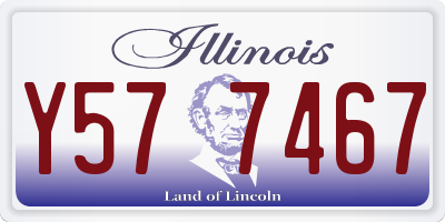 IL license plate Y577467