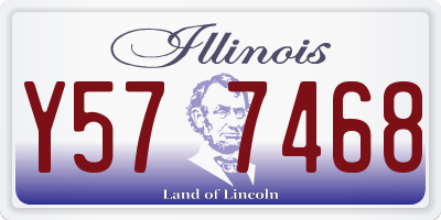 IL license plate Y577468