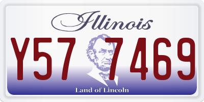 IL license plate Y577469