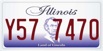 IL license plate Y577470
