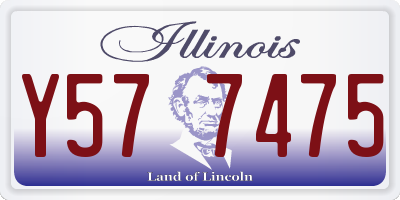 IL license plate Y577475