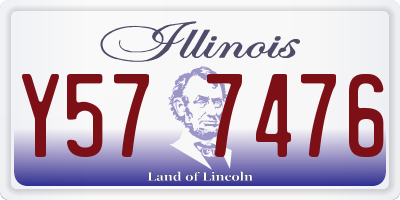 IL license plate Y577476