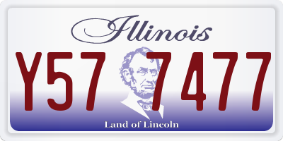 IL license plate Y577477