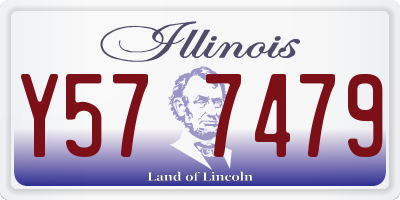 IL license plate Y577479