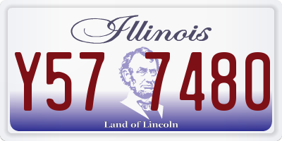 IL license plate Y577480