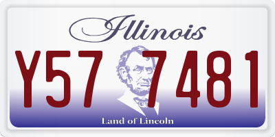 IL license plate Y577481