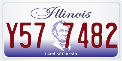IL license plate Y577482