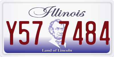IL license plate Y577484