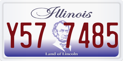 IL license plate Y577485