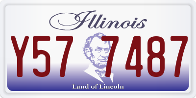 IL license plate Y577487