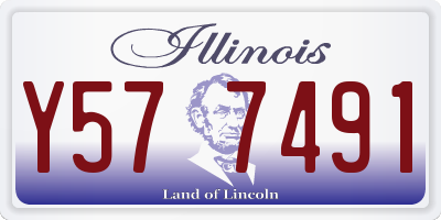 IL license plate Y577491