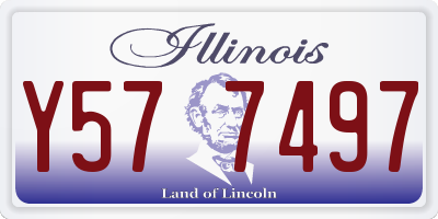 IL license plate Y577497
