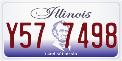IL license plate Y577498