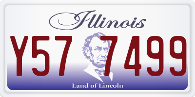 IL license plate Y577499