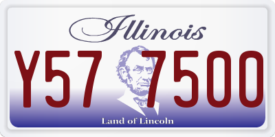 IL license plate Y577500