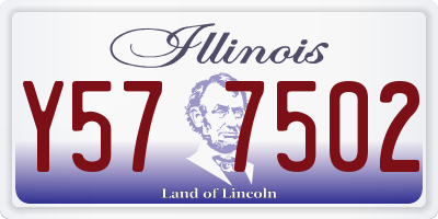 IL license plate Y577502