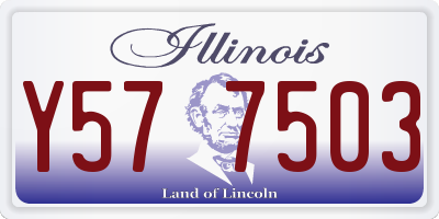 IL license plate Y577503